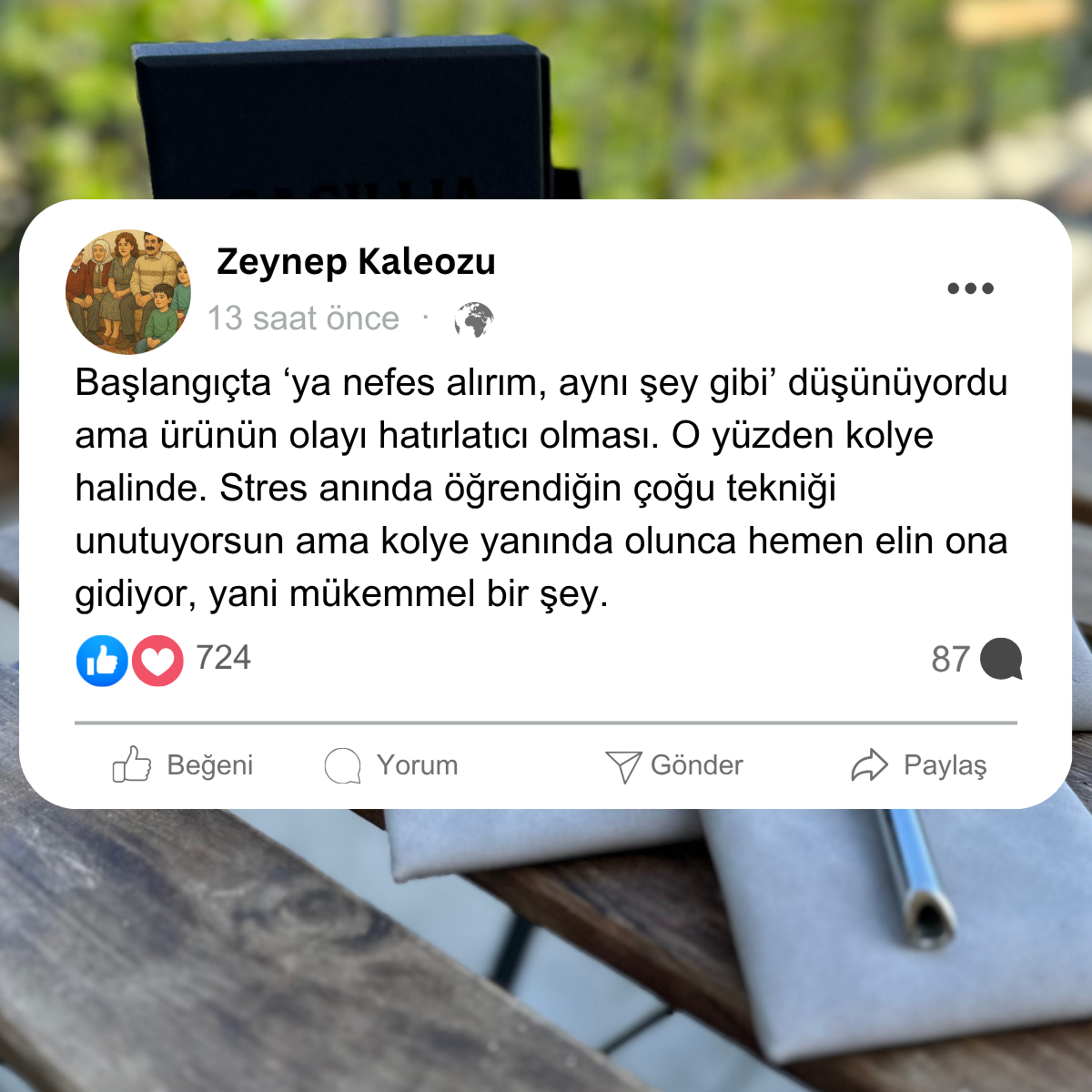 Stres Azaltma ve Yönetme Kolyesi