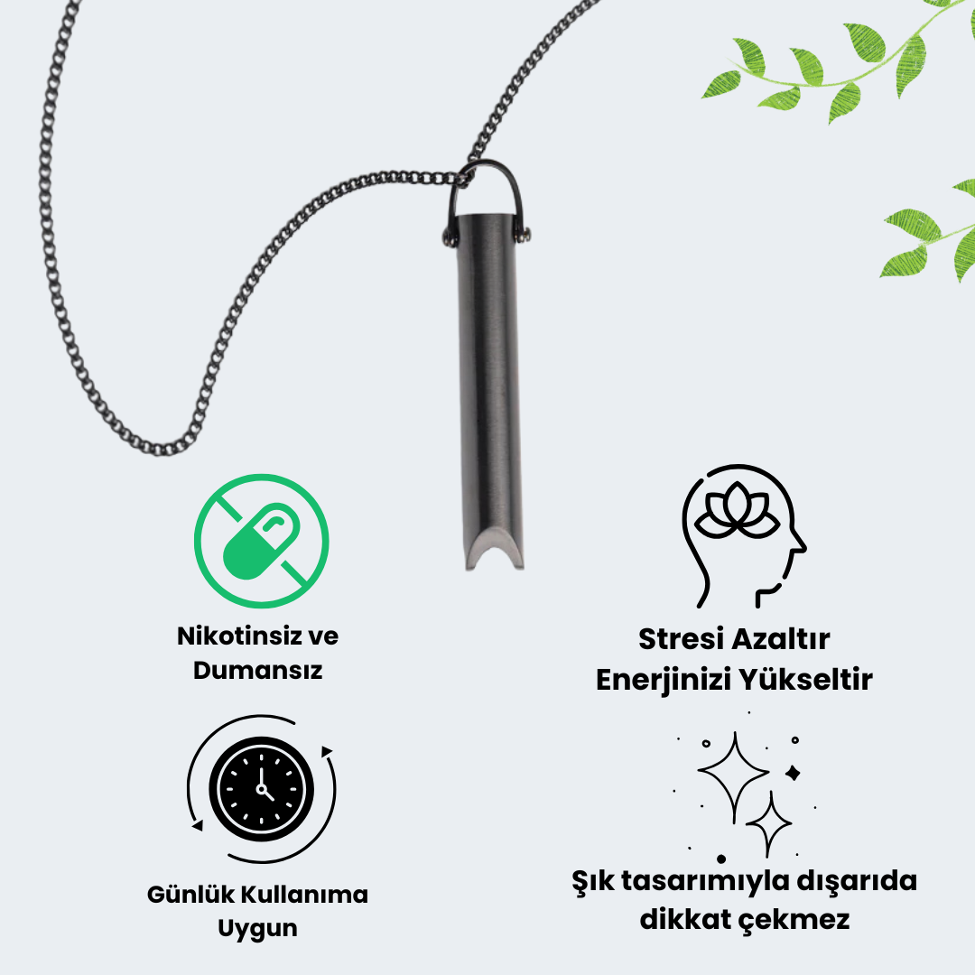 Doğal Nikotinsiz Dumansız Sigara Bırakma Kolyesi