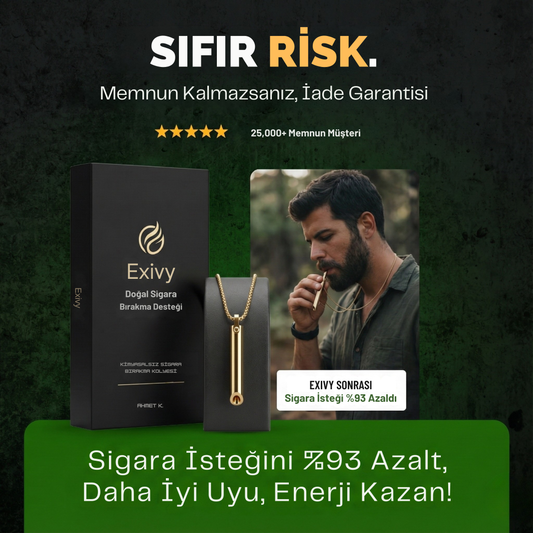 Doğal Nikotinsiz Dumansız Sigara Bırakma Kolyesi